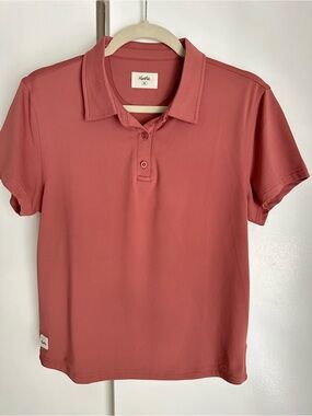 Women’s Short Sleeve Polo in Dusty Rose